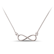 Classy from infinity and beyond, a Sterling Silver Infinity Symbol Necklace: 6SSN-0658