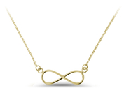 14KT Gold infinity symbole necklace, beyond, carry: 6AN-2188